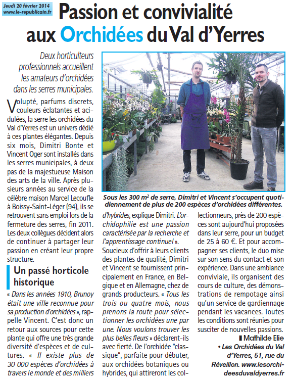 Article dans Le Républicain